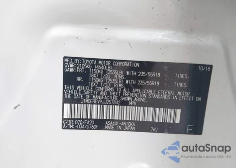 2018 Toyota Rav4 Limited from USA, damaged, VIN JTMDFREV9JJ257842